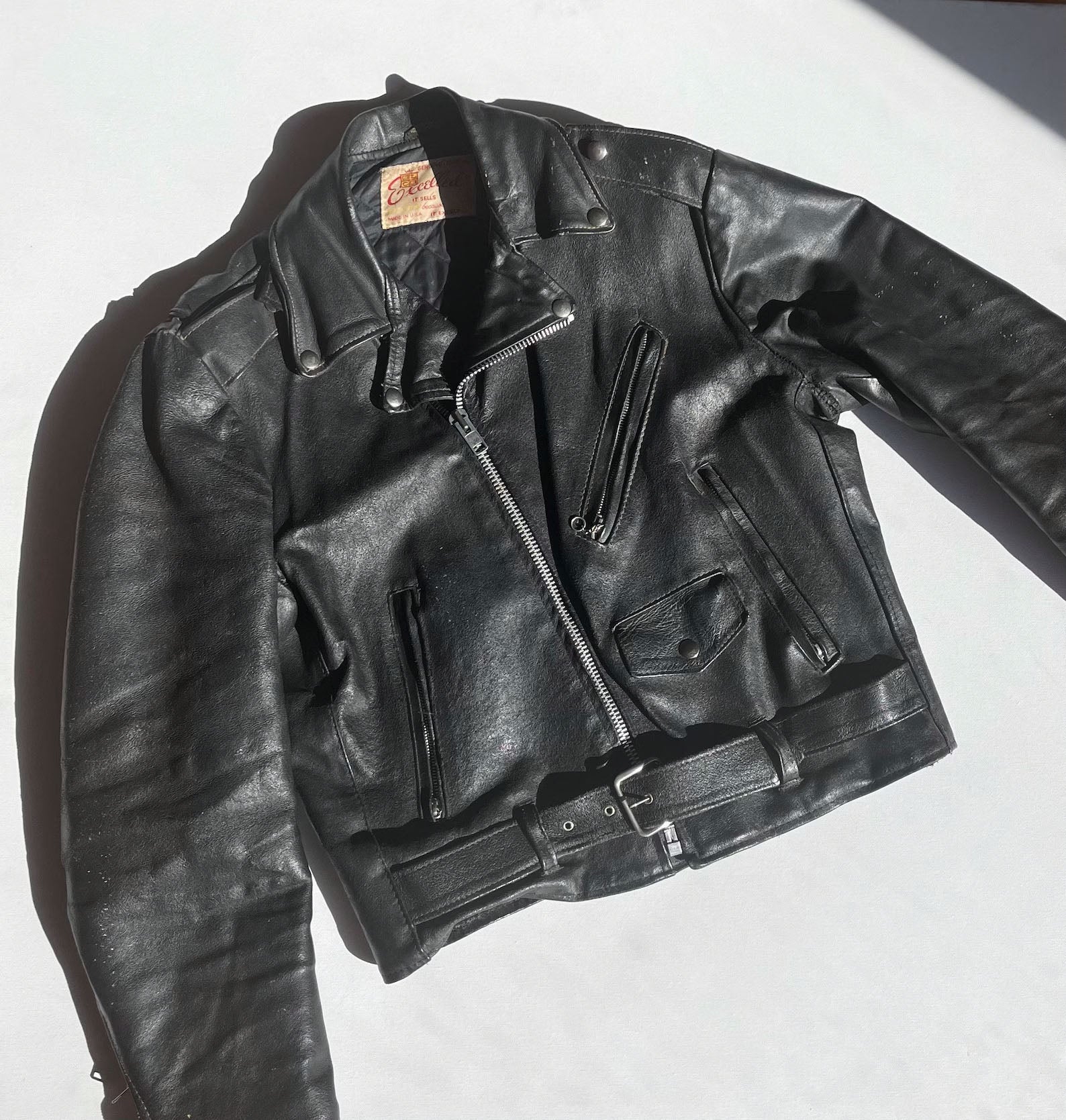 Vintage Excelled Genuine Leather Motorcycle store Jacket