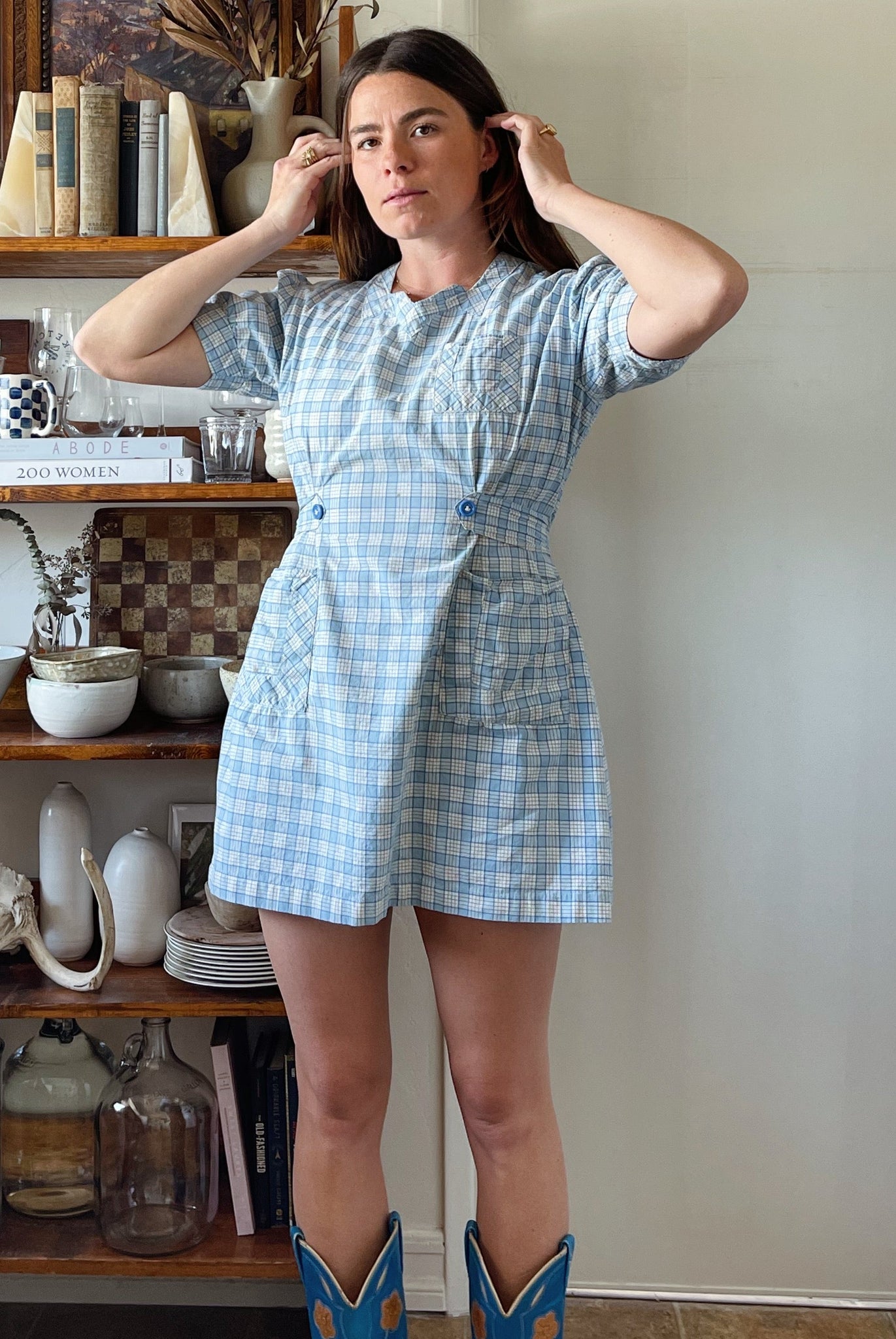 1940s Feedsack Cotton Mini