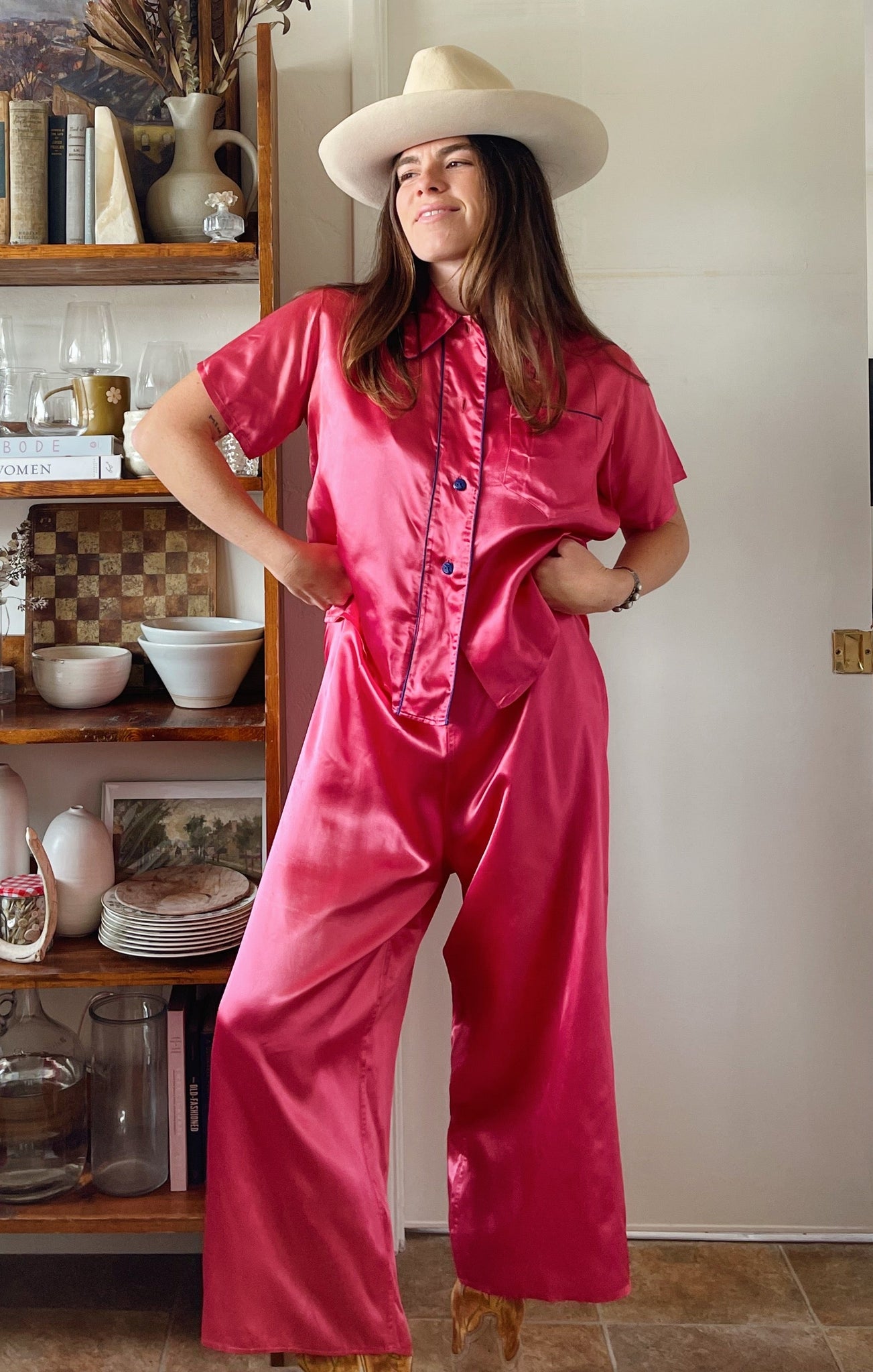 1940s Hot Pink PJs