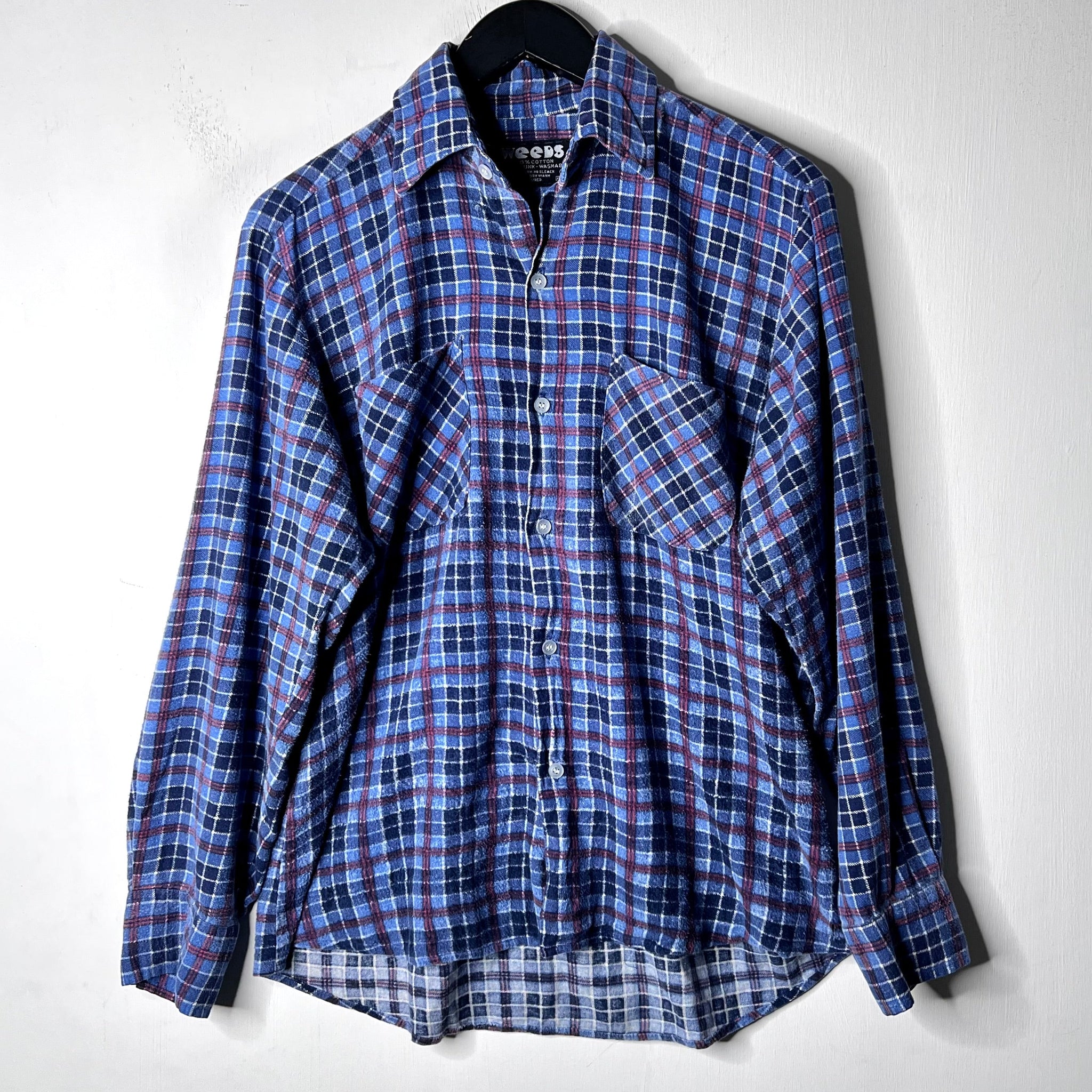 Weeds Plaid Flannel Shirt - 1970s