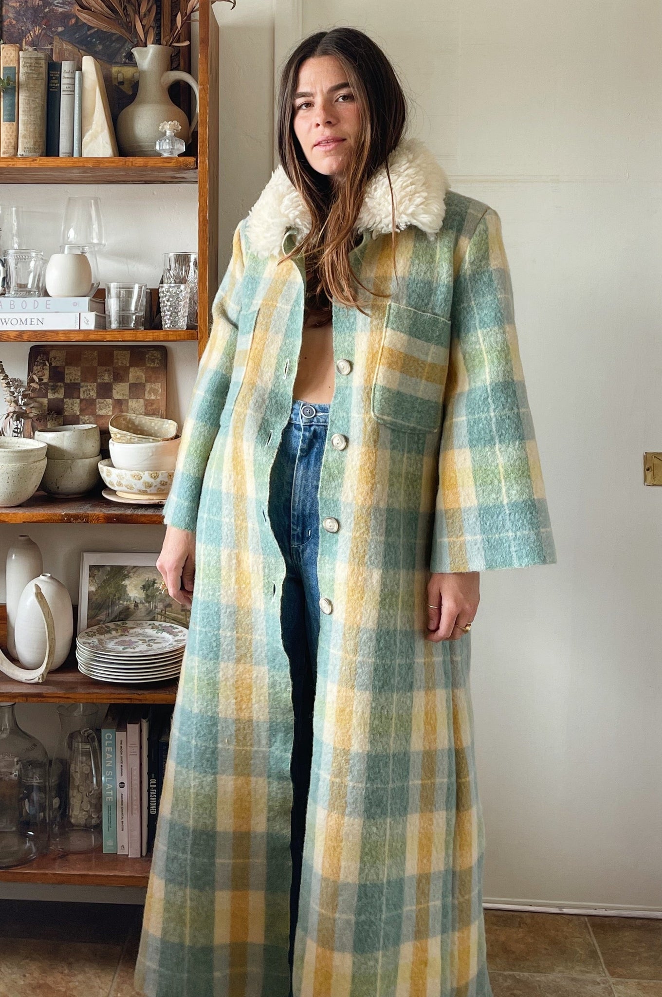 Ludlow Shearling Blanket Duster