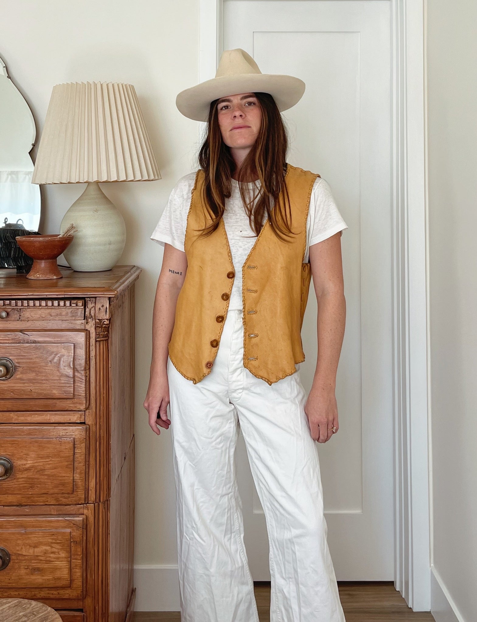 Handmade Buckskin Vest