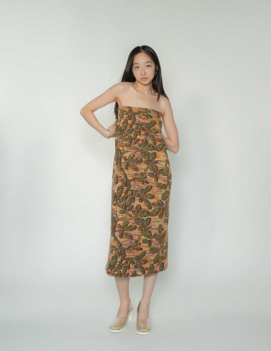 Missoni for Bergdorf Goodman vintage fall foliage knit maxi skirt