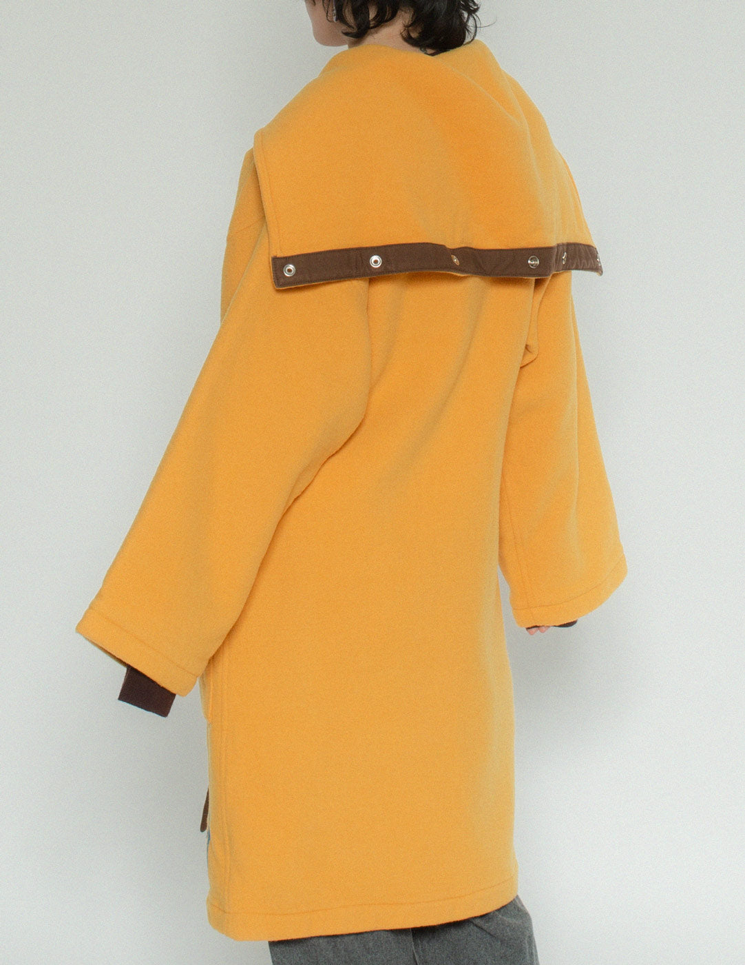 vintage yellow wool robe