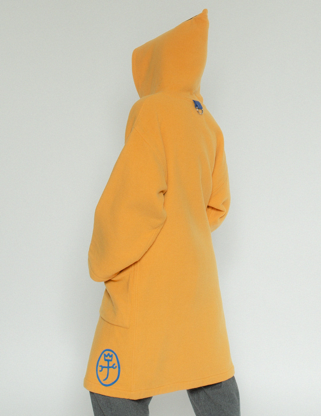 vintage yellow wool robe