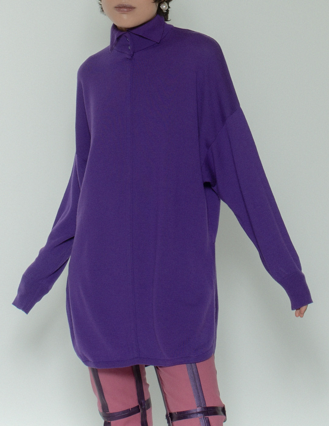 vintage purple wool sweater