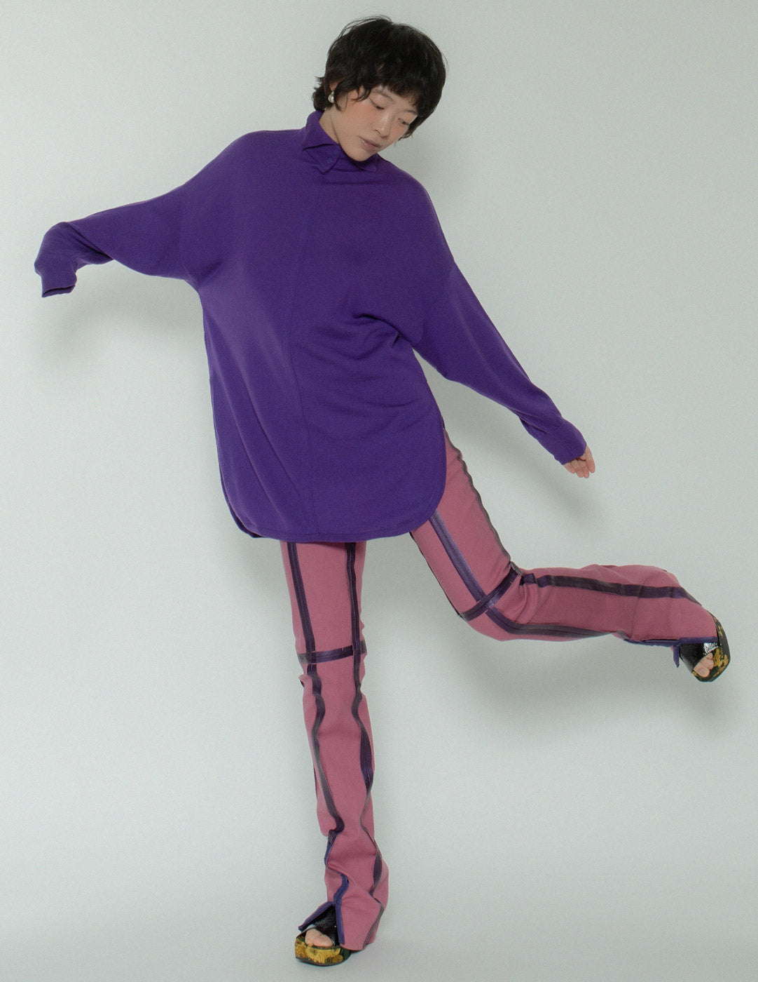 vintage purple wool sweater