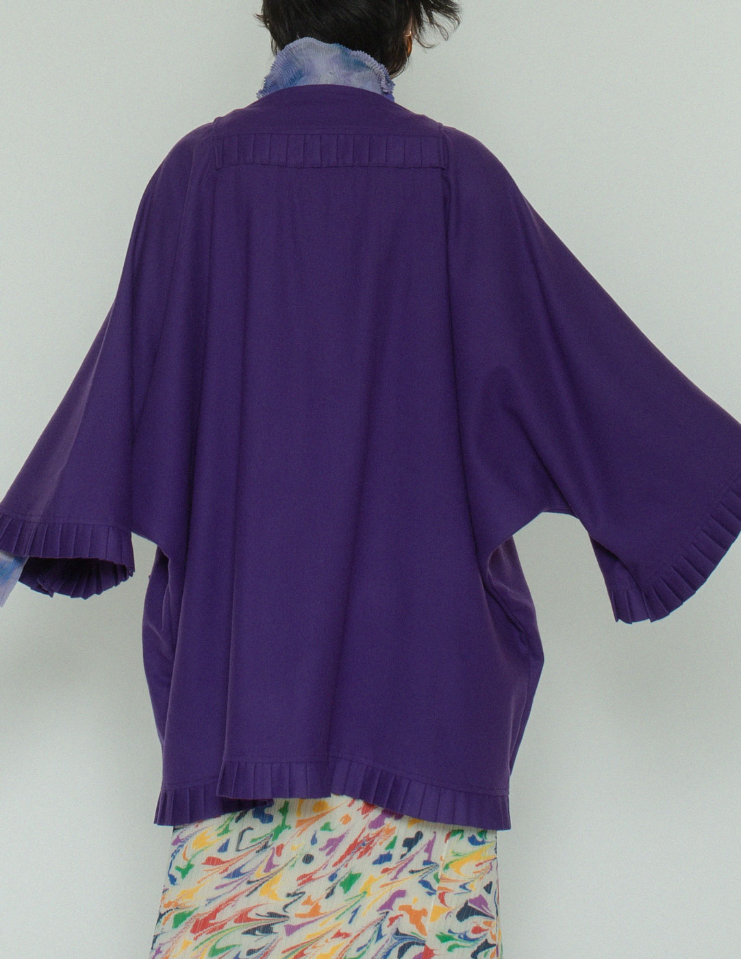 LAURA BIAGIOTTI vintage purple wool jacket