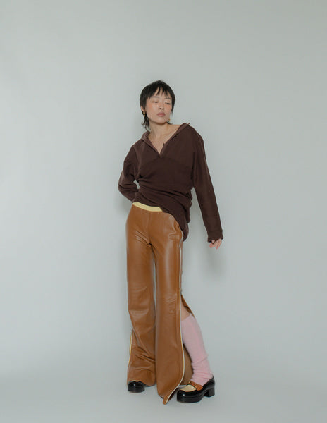 パンツ 00s Archive miumiu Brown Flair Trousers 00s Archive miumiu Brown Flair Trousers