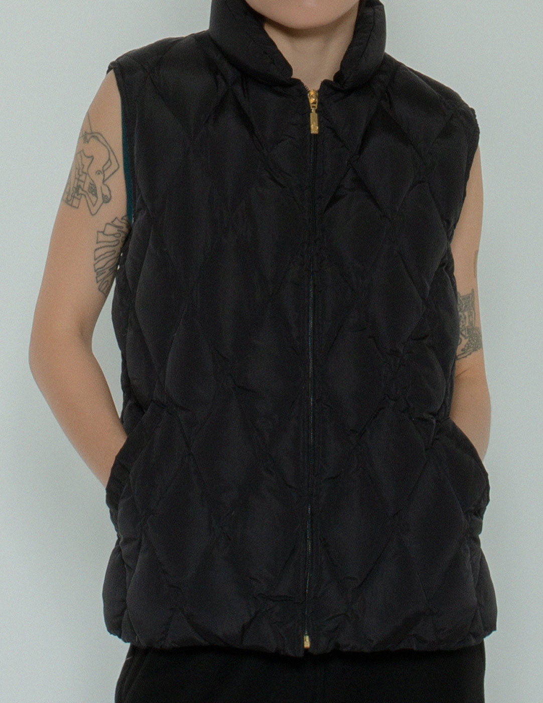 vintage down puffer vest