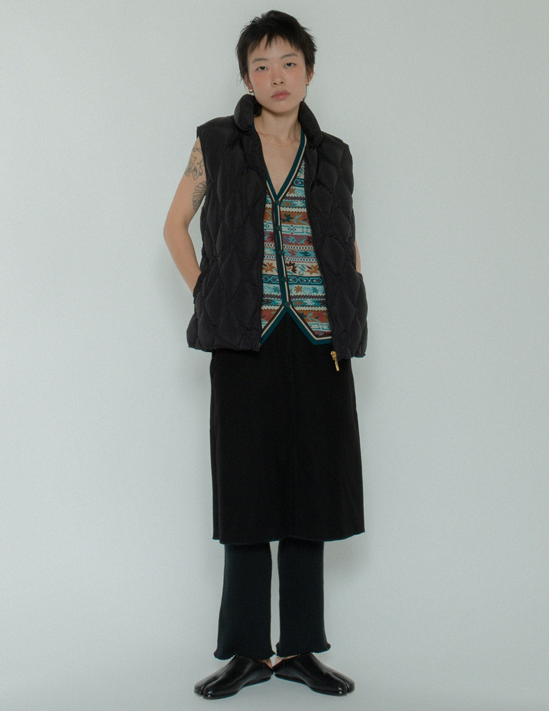 vintage down puffer vest