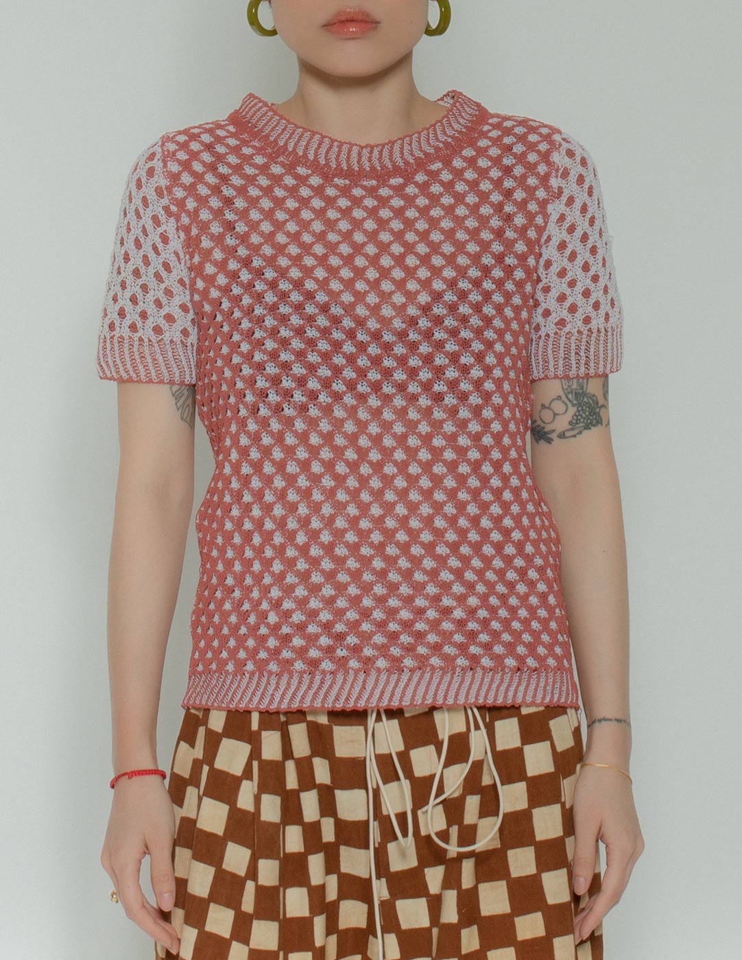 VERSUS woven short sleeved top