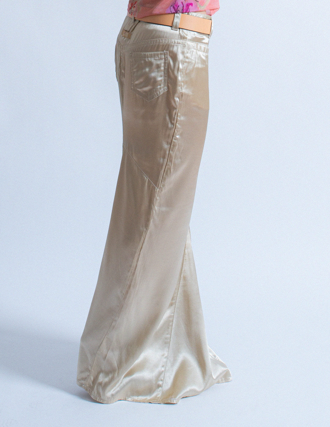 Jean Paul Gaultier vintage champagne maxi skirt