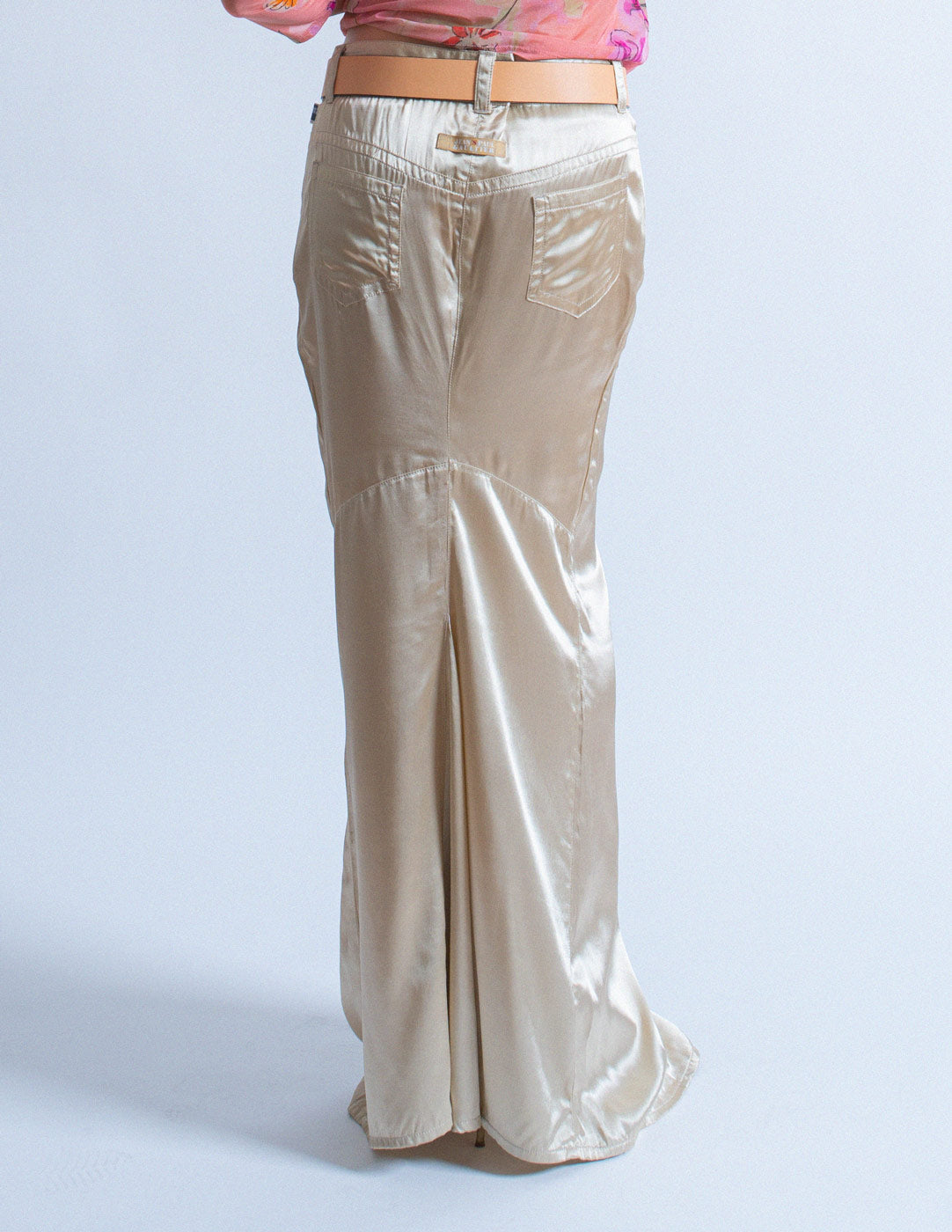 Jean Paul Gaultier vintage champagne maxi skirt