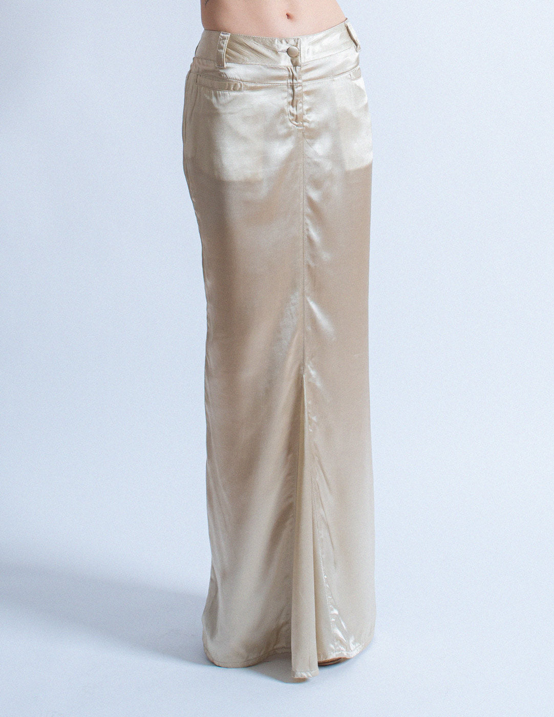 Jean Paul Gaultier vintage champagne maxi skirt