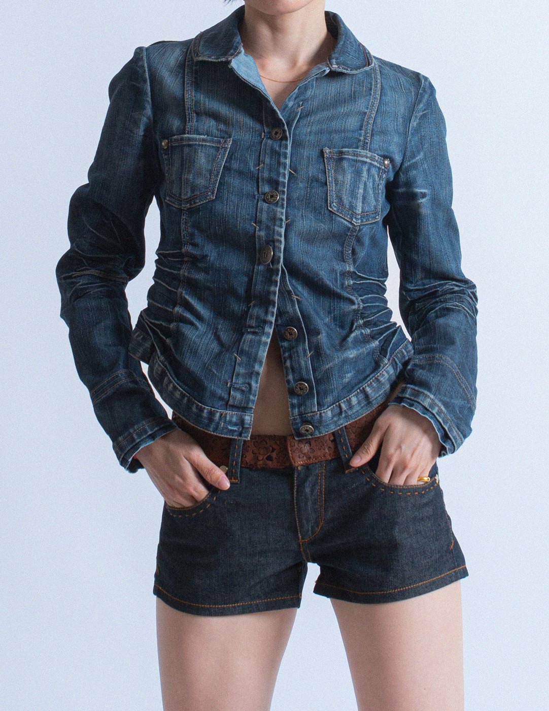 cropped denim jacket