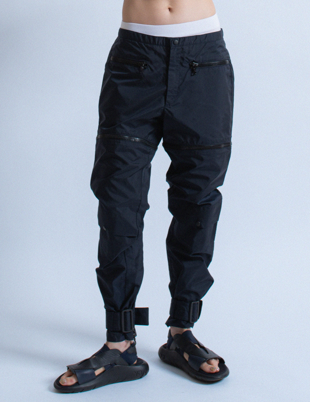 convertible nylon track pants