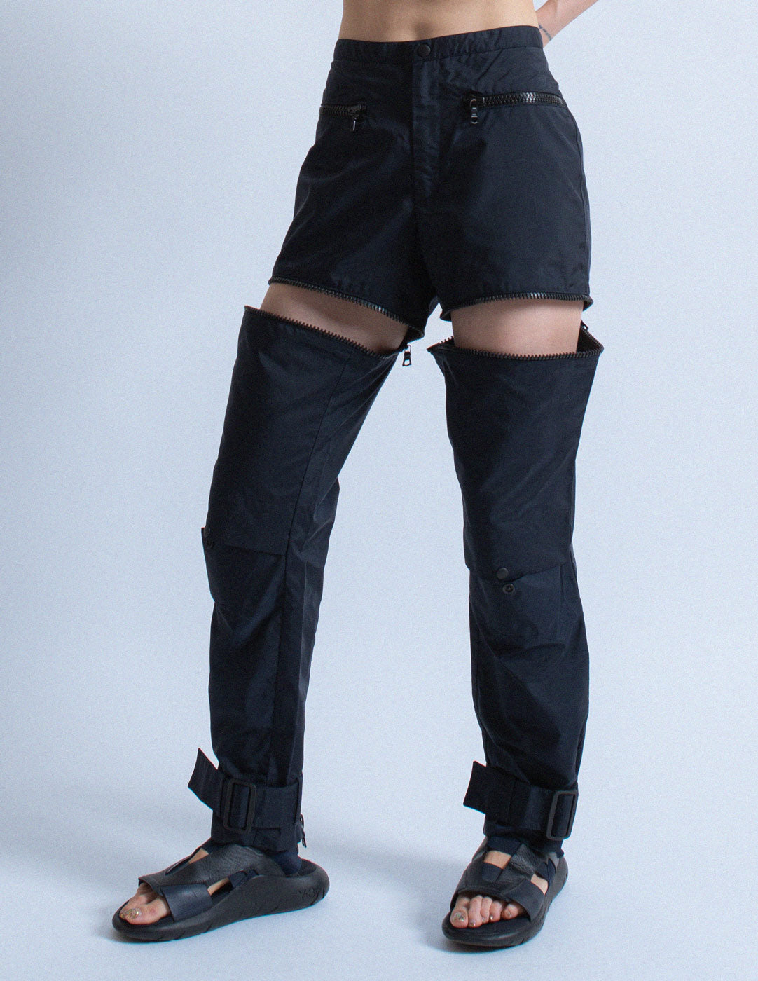 convertible nylon track pants