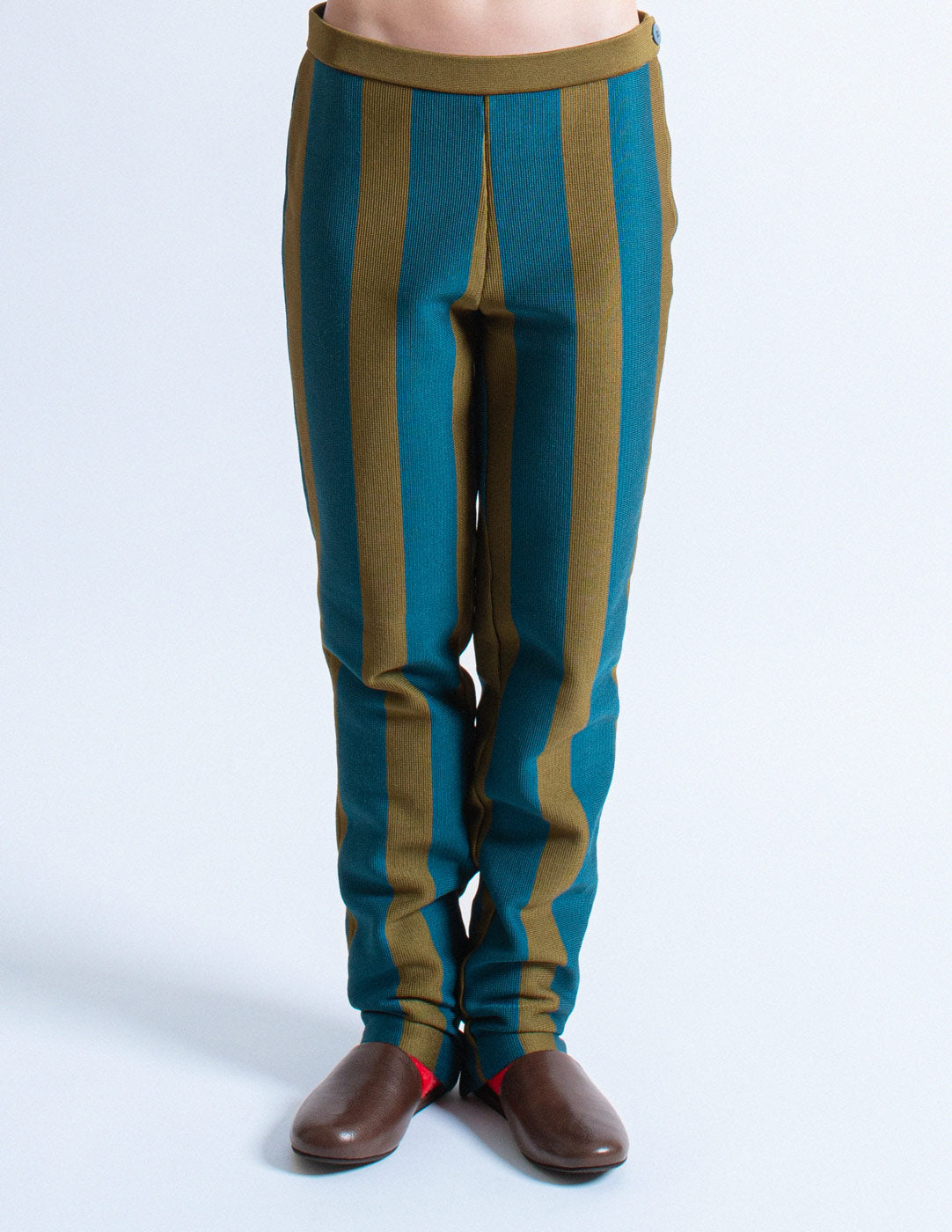 vintage striped knit trousers