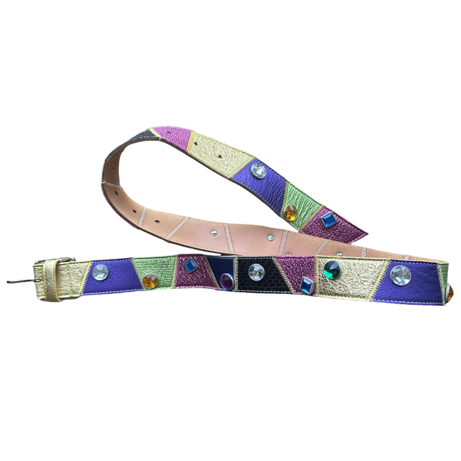 Comme Des Garçons Mixed-media Bejeweled Belt AW03 28-33