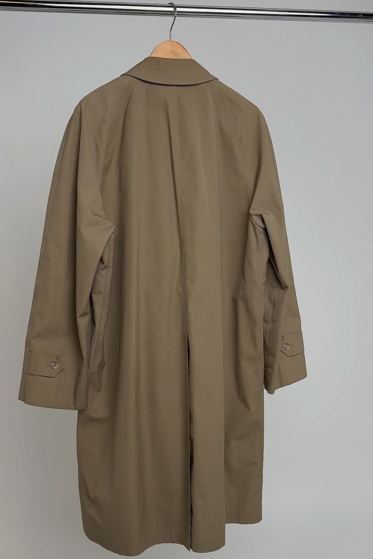 Vintage Ecru Cotton Blend Car Coat