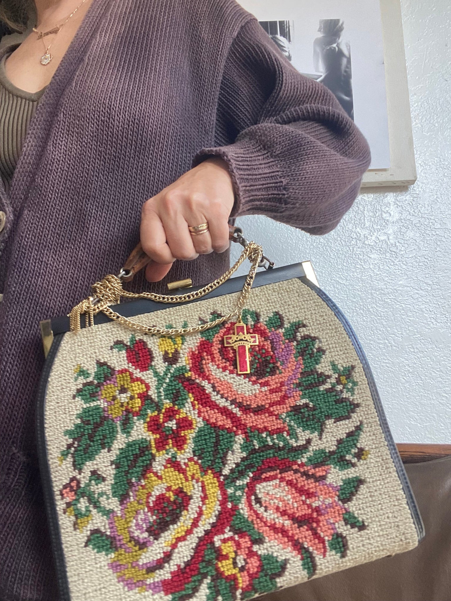 Needlepoint Frame Bag