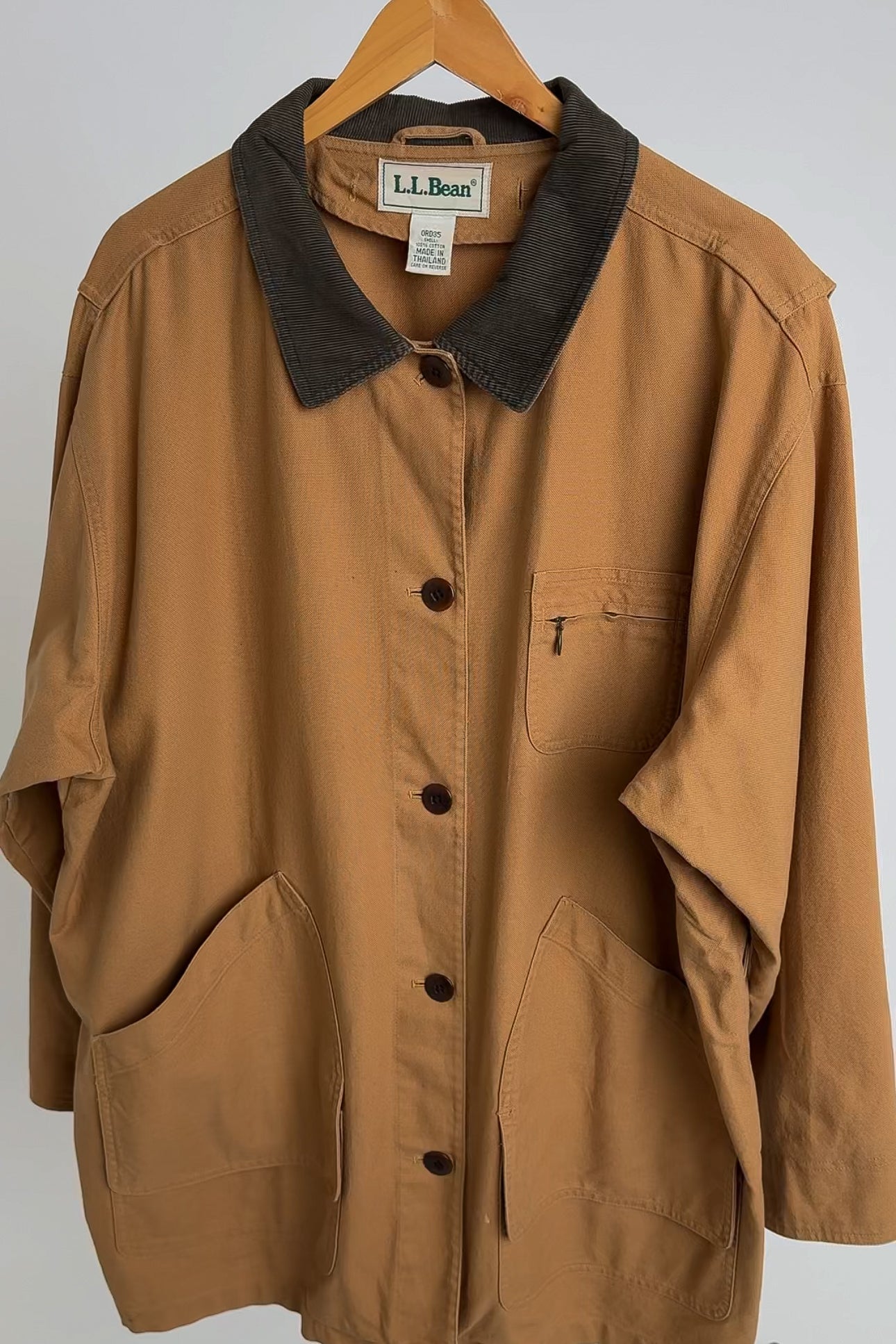 Vintage Cinnamon Cotton Chore Jacket