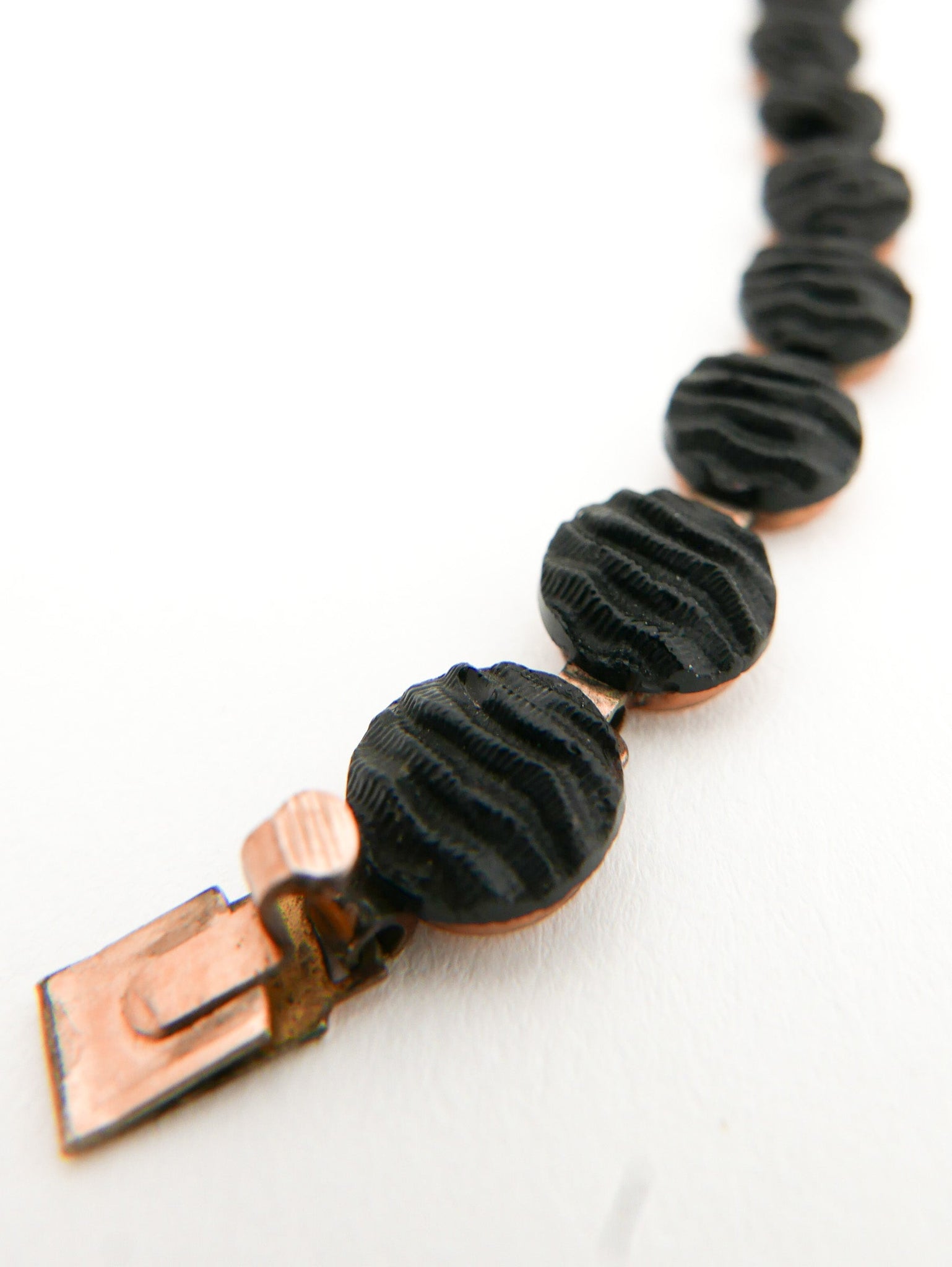 Early 20th Century Jet Mourning Bracelet