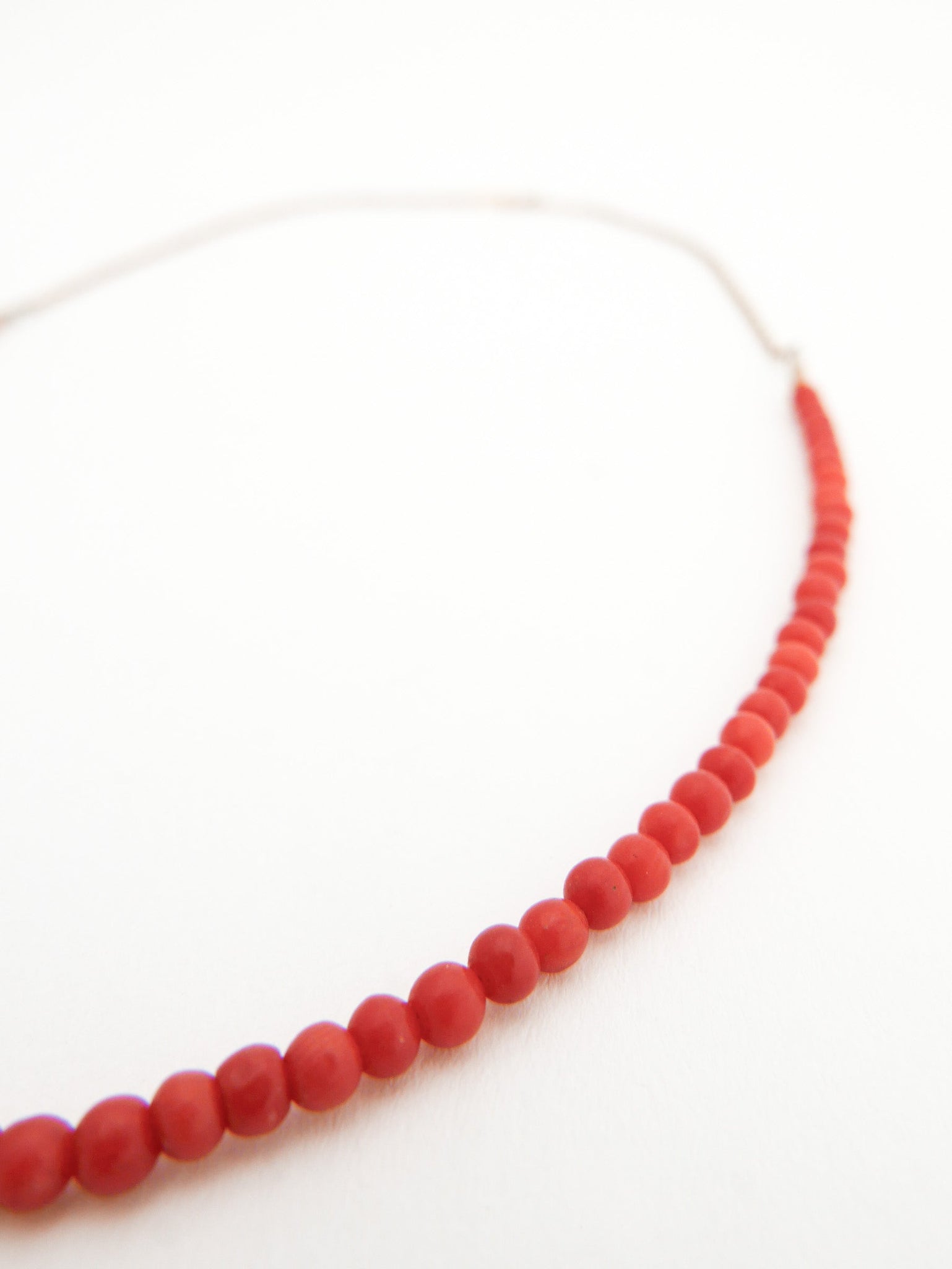 Coral & Gold Chain Necklace