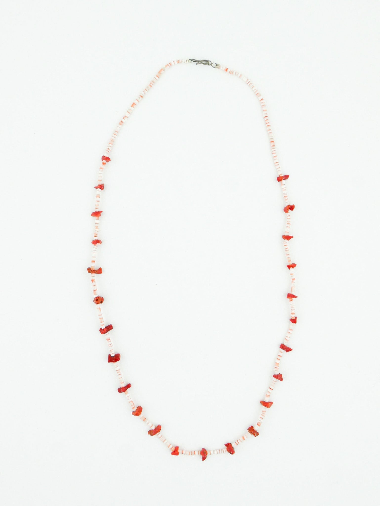 Coral Heishi Necklace