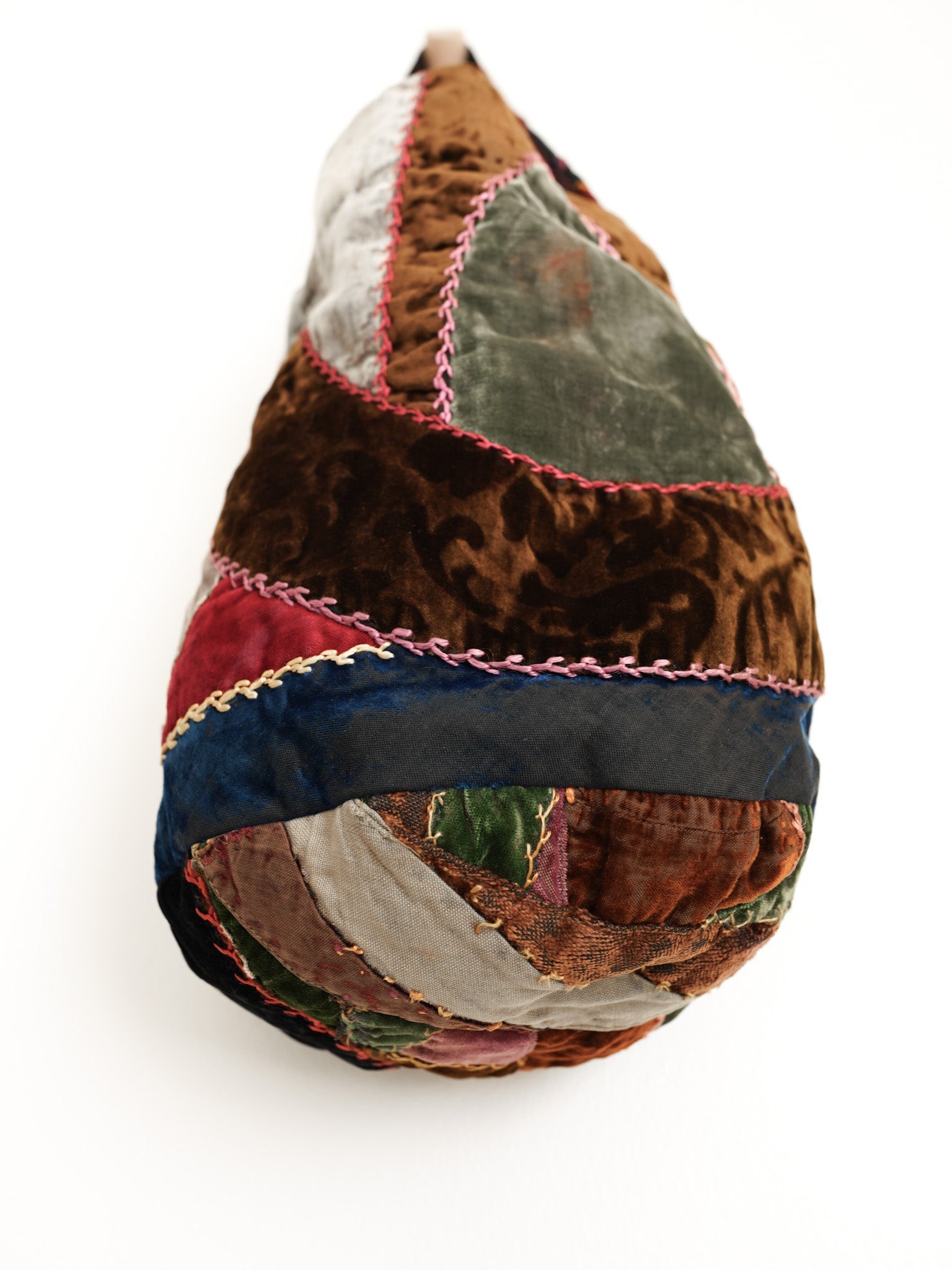 Carny Studio 1900's Crazy Quilt Bucket Bag