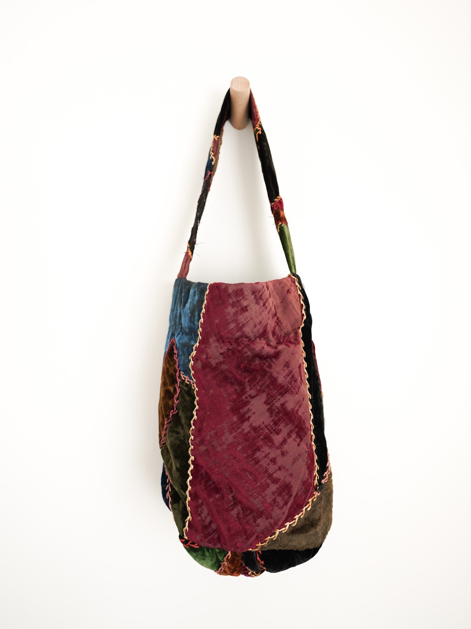 Carny Studio 1900's Crazy Quilt Bucket Bag