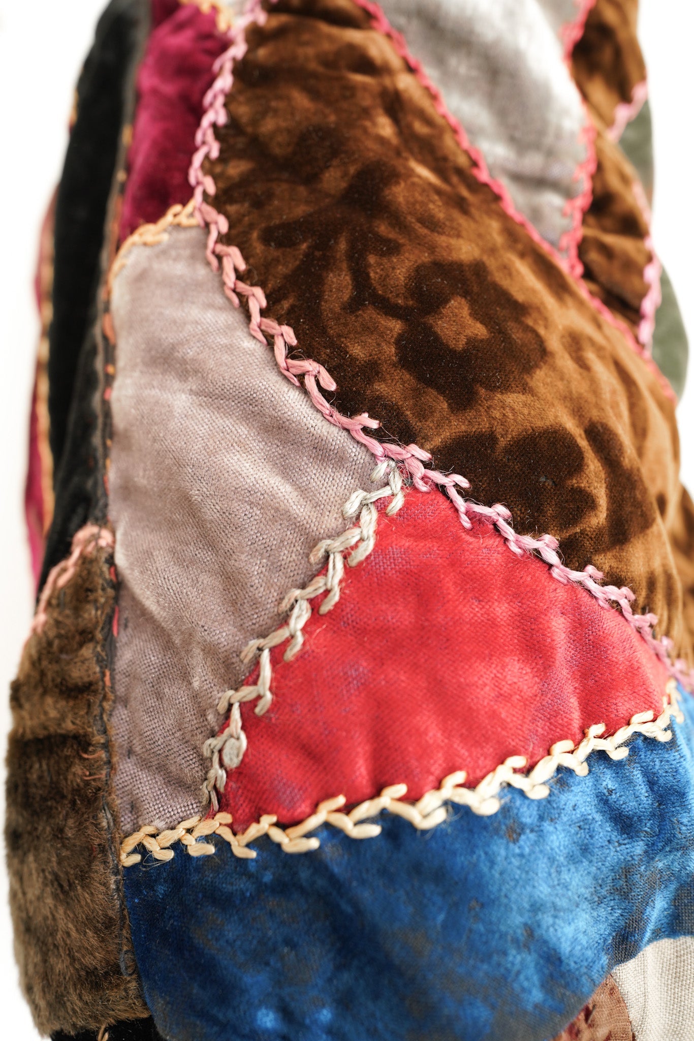 Carny Studio 1900's Crazy Quilt Bucket Bag