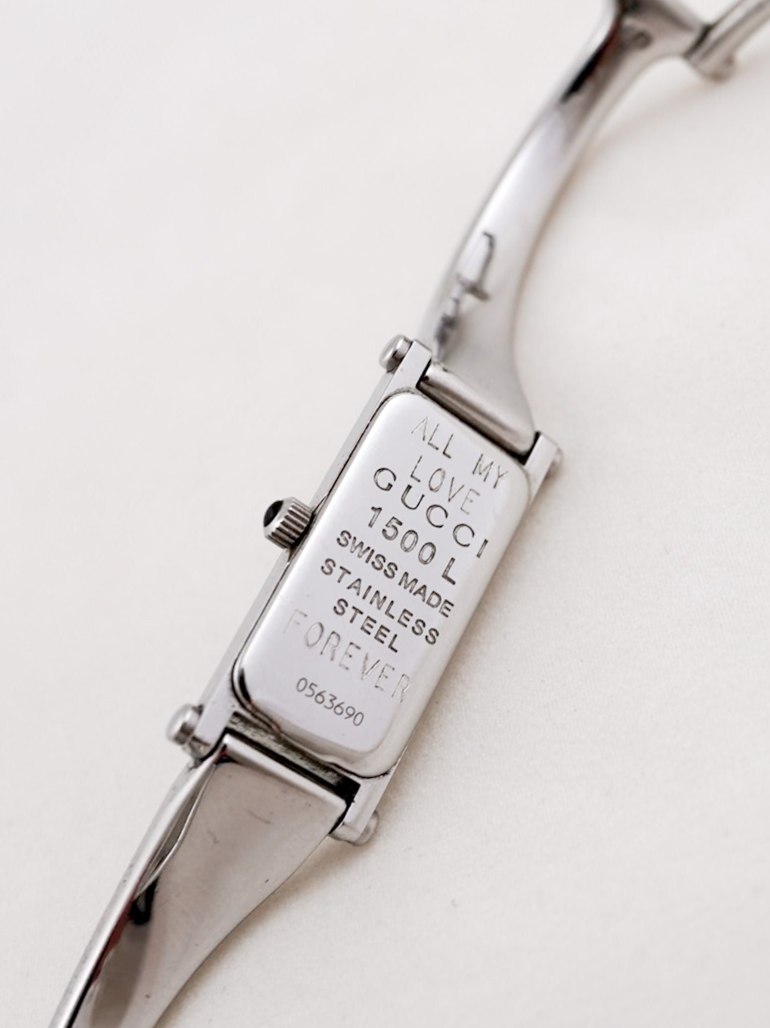 Gucci Horsebit Engraved Swiss Watch