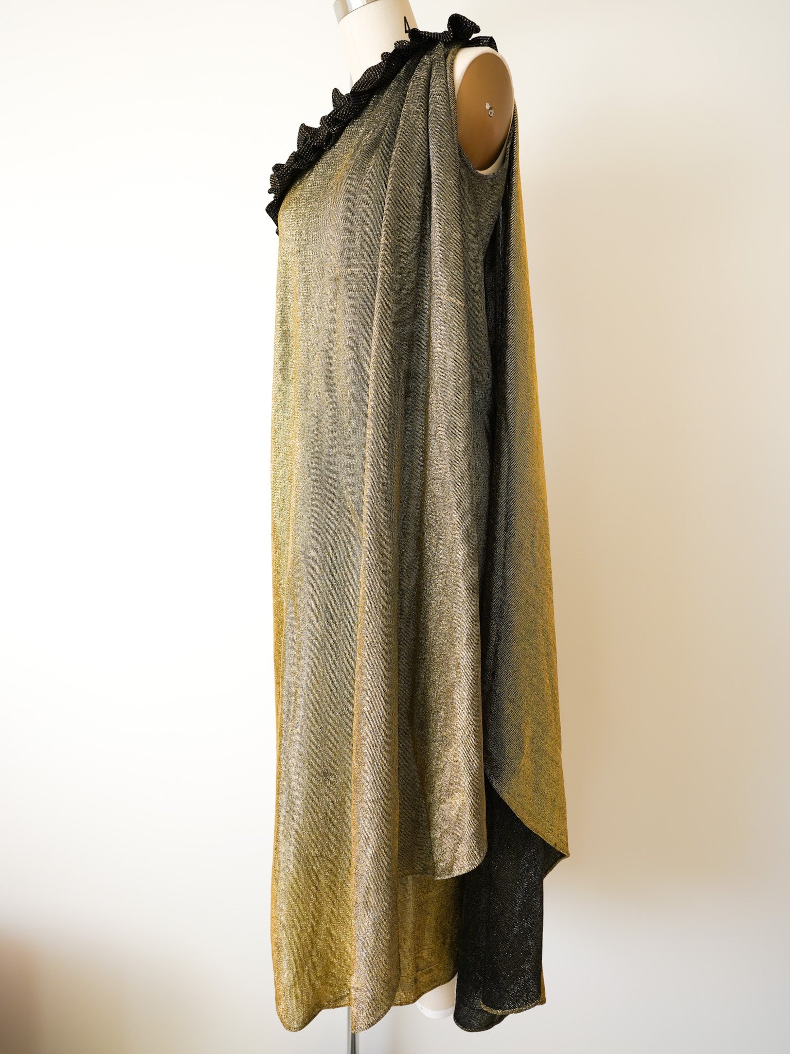 1970’s Halston Gold Lamé Lounge Dress