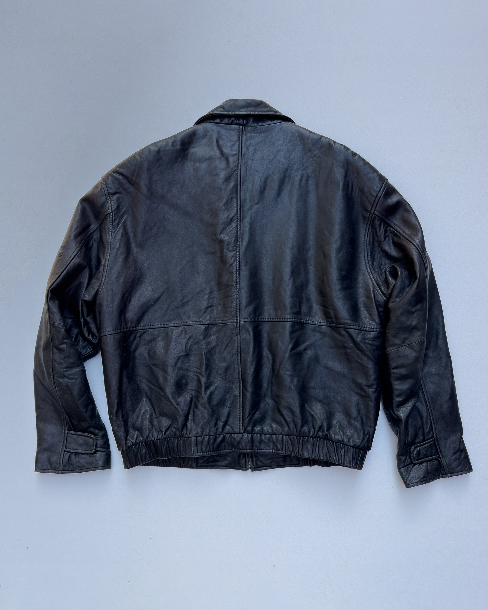 ROUNDTREE YORKE LEATHER BOMBER JACKET