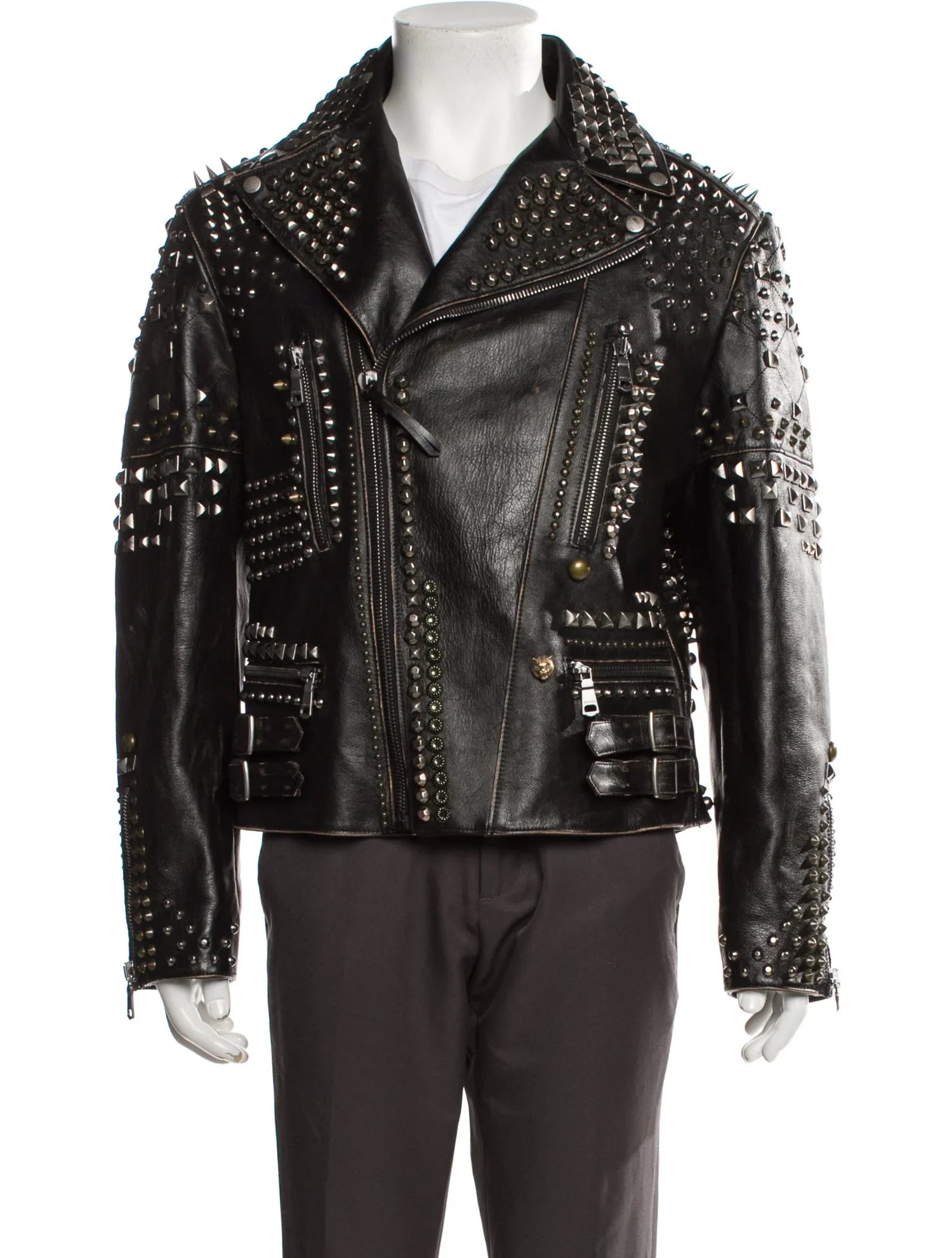 "Gucci
2016 Studded Moto Jacket
