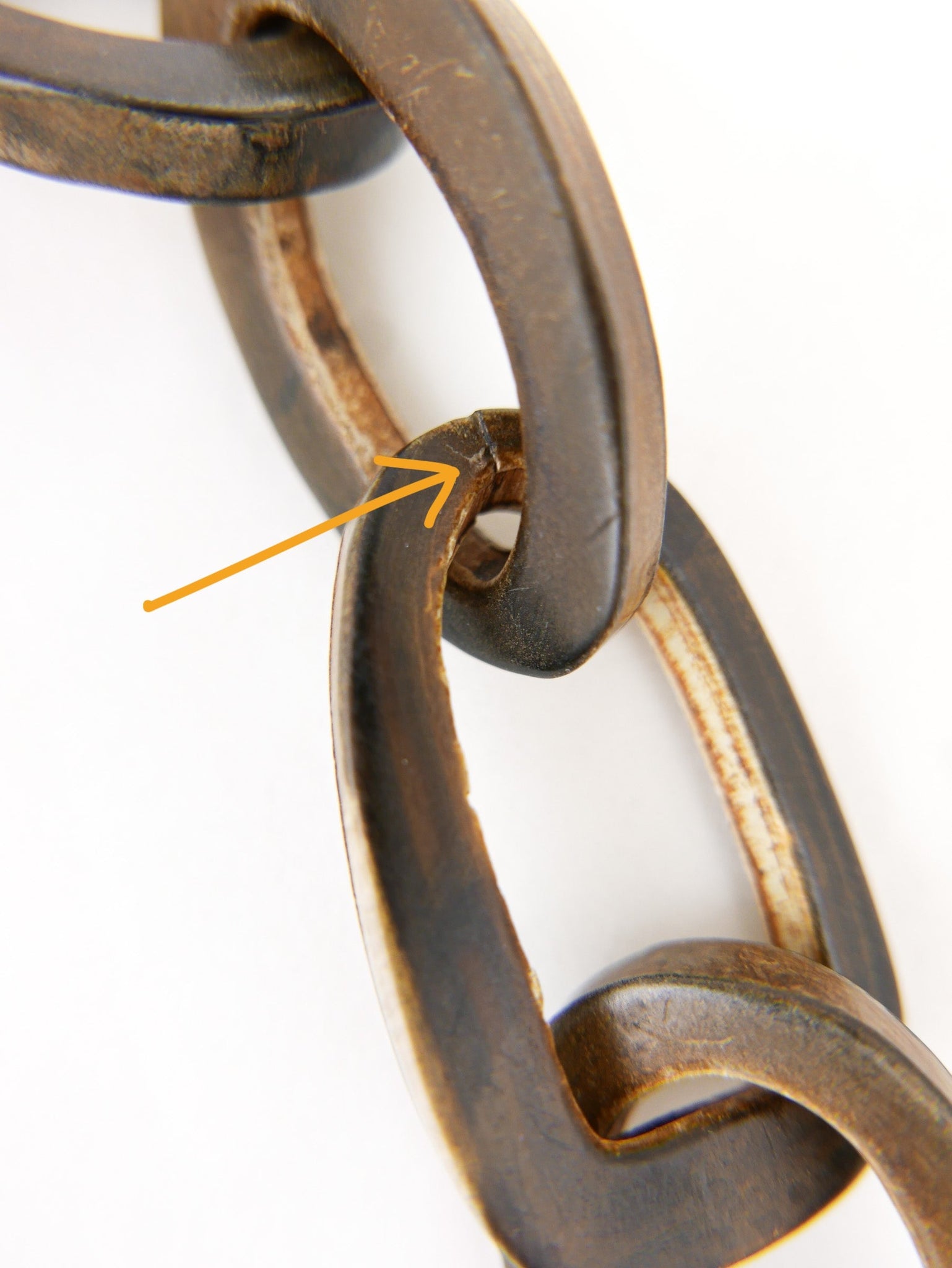 Antler Wood & Plastic Necklace