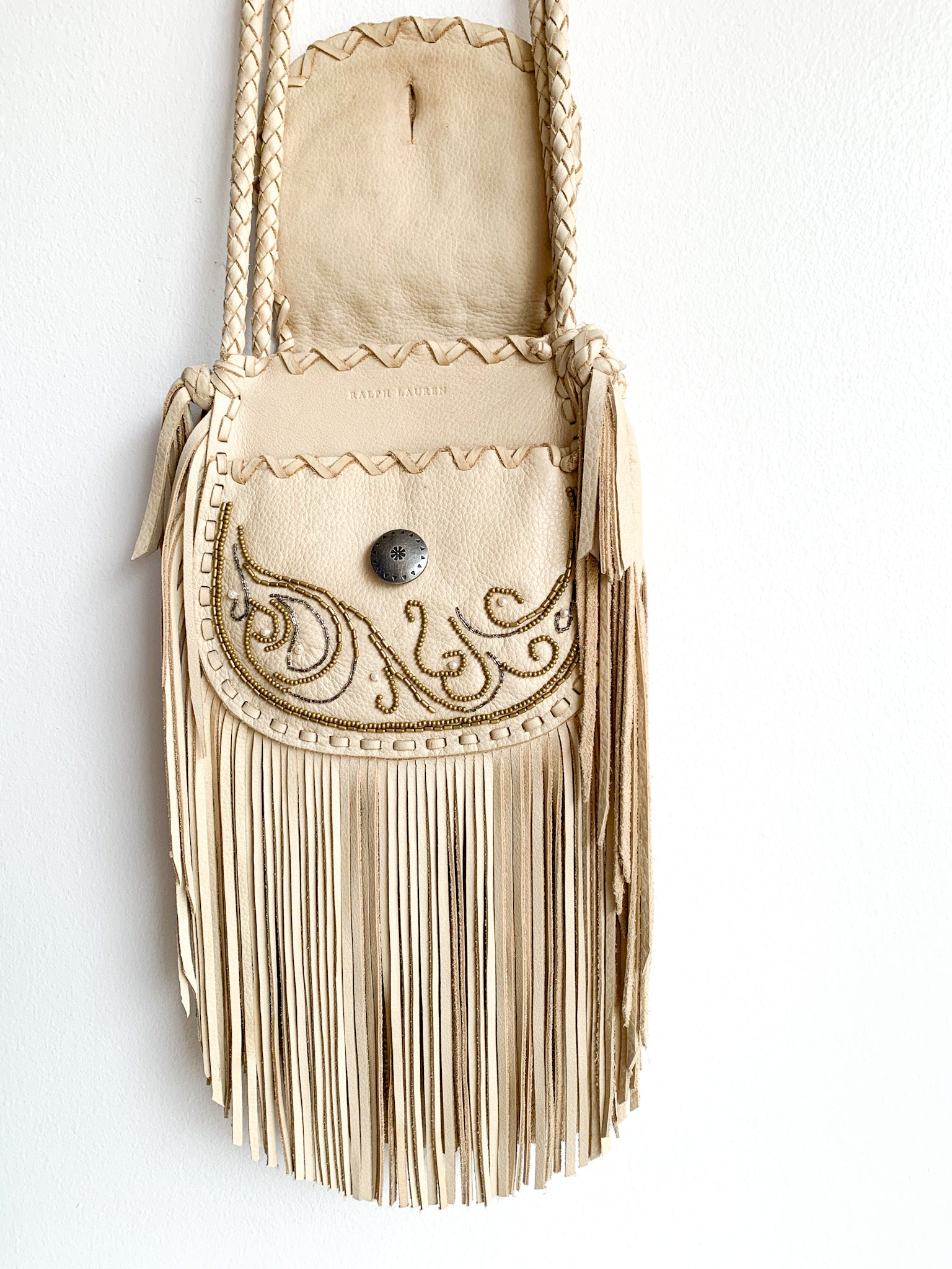 Ralph Lauren Beaded Fringe Purse