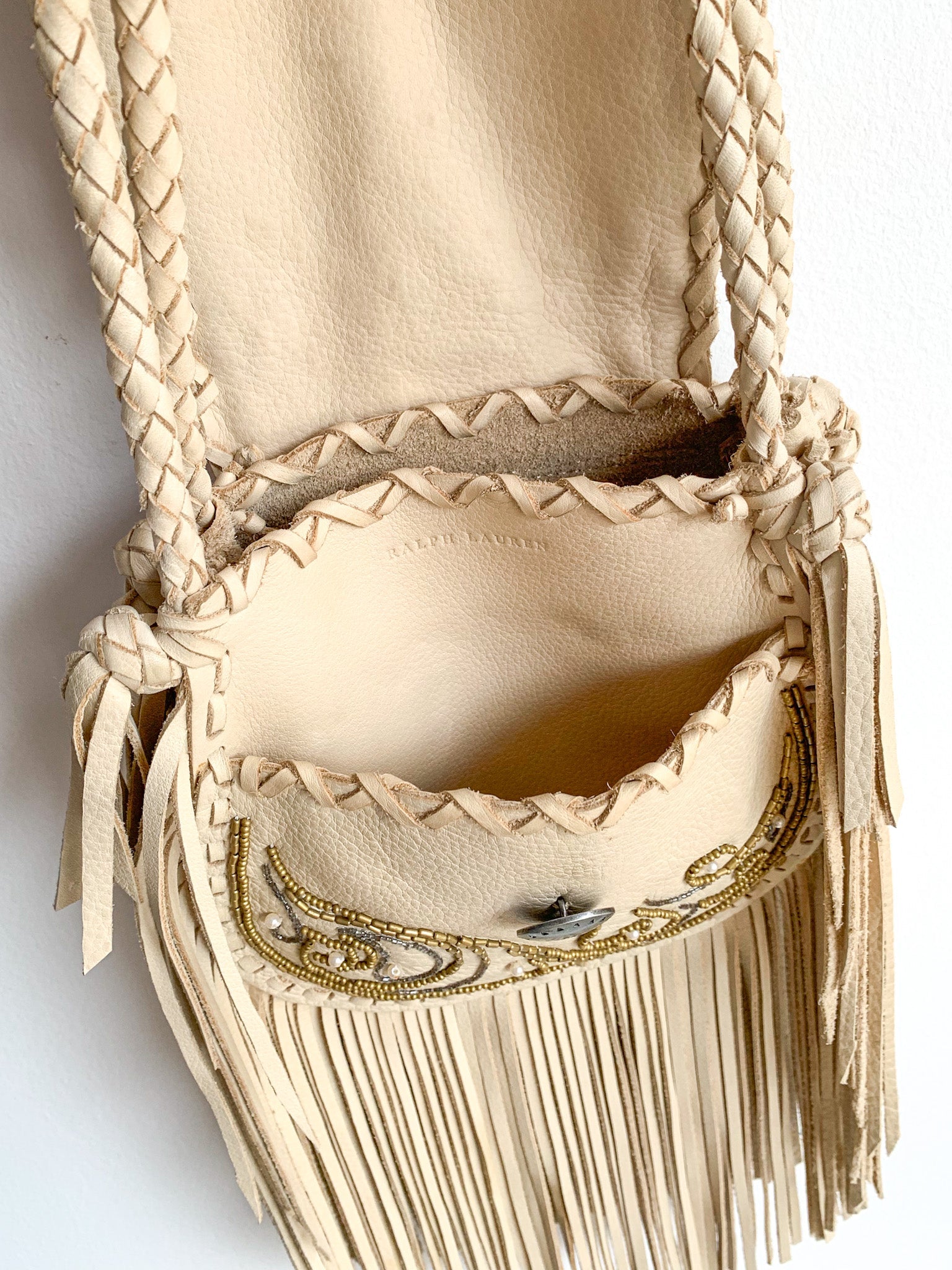 Ralph Lauren Beaded Fringe Purse Display Copy