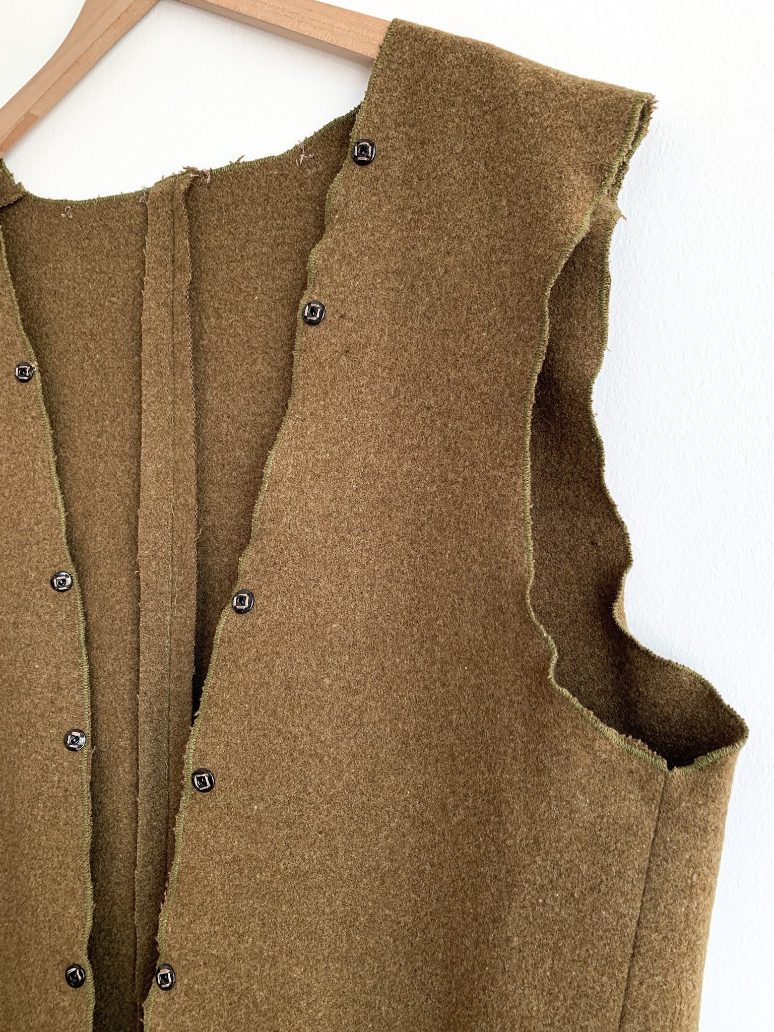 Avant Garde Wool Layering Vest