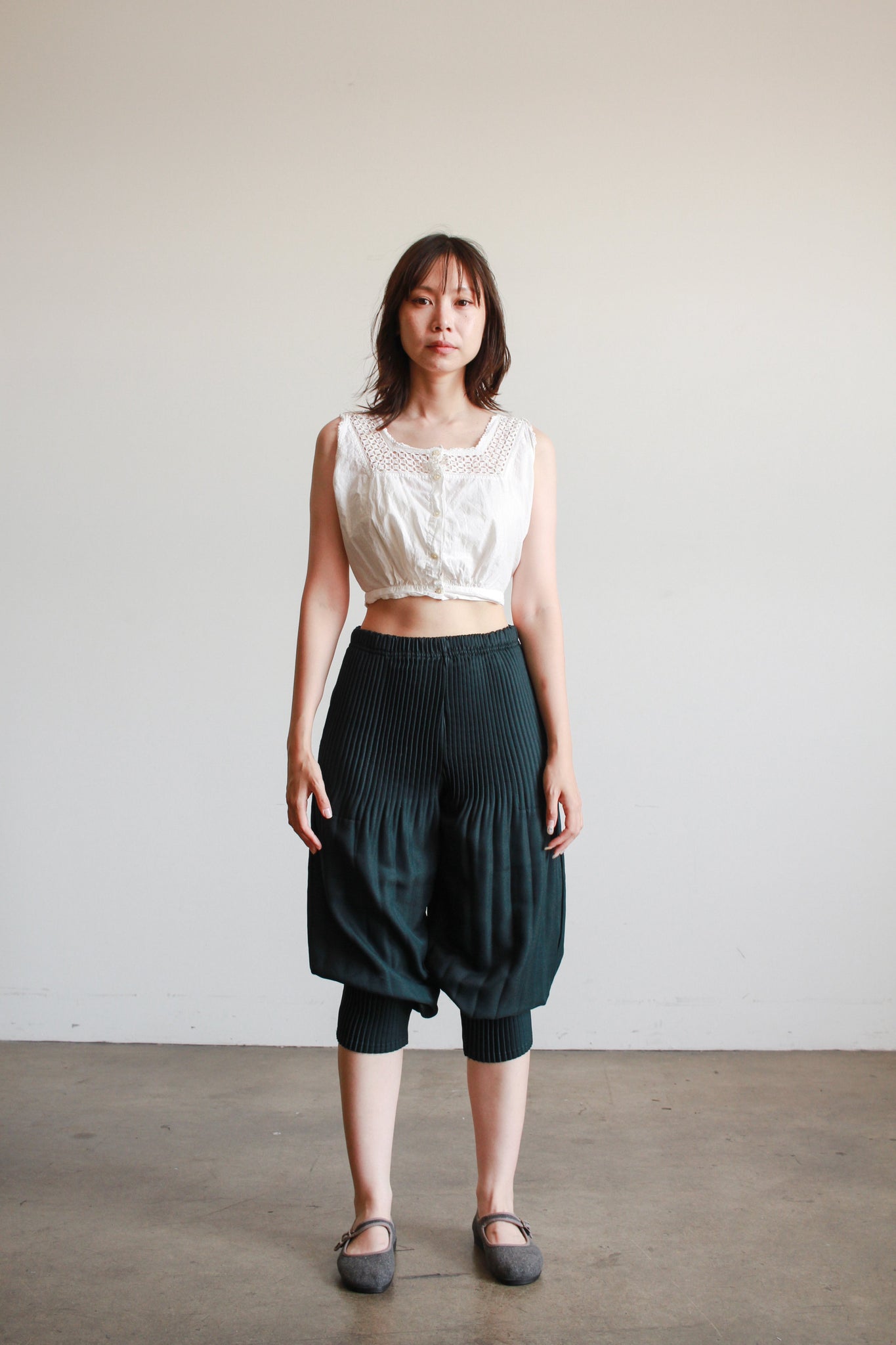 1990s Emerald Pleated Balloon Pant