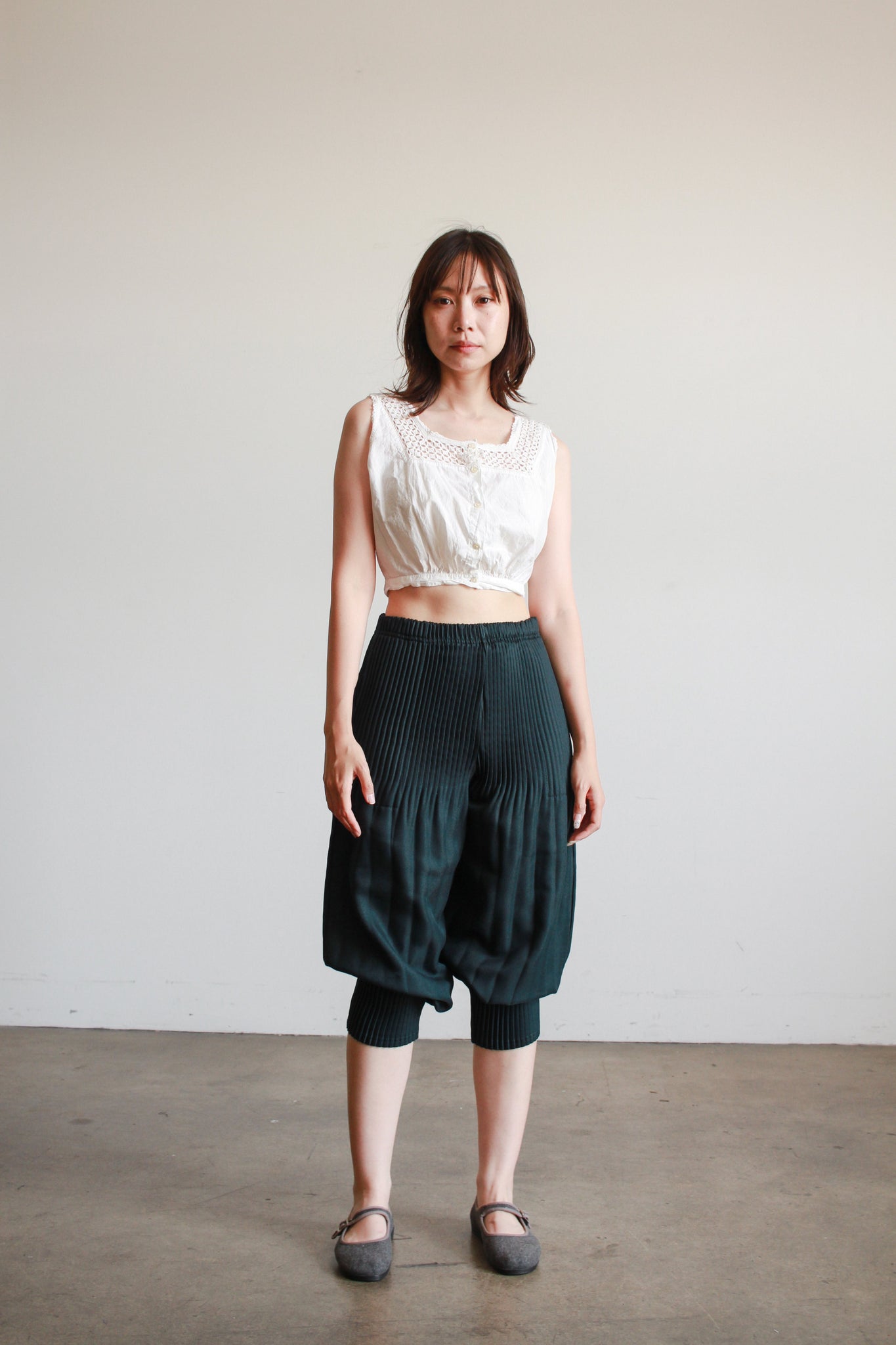 1990s Emerald Pleated Balloon Pant