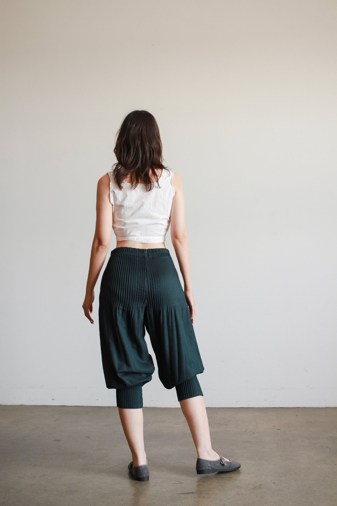 1990s Emerald Pleated Balloon Pant