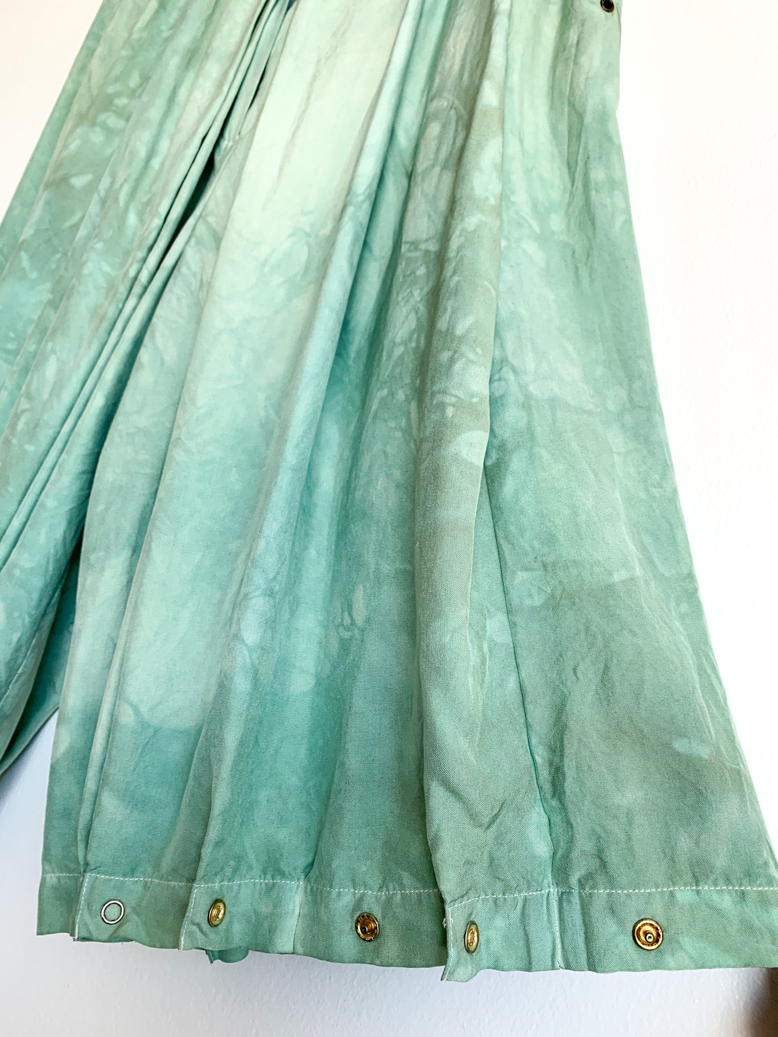 Hand Dyed Silk Pleated Gauchos