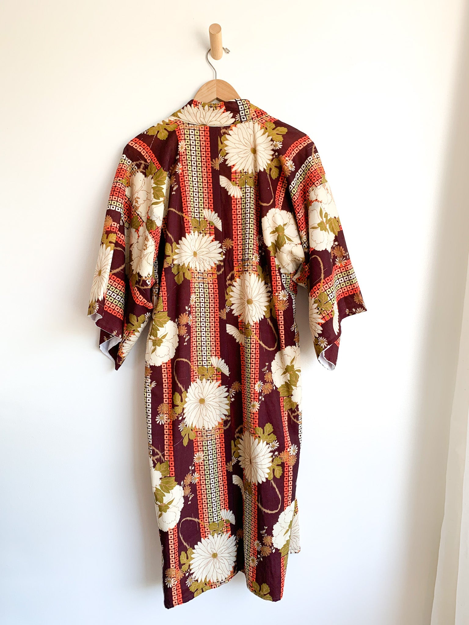 Bold Floral Wool Kimono