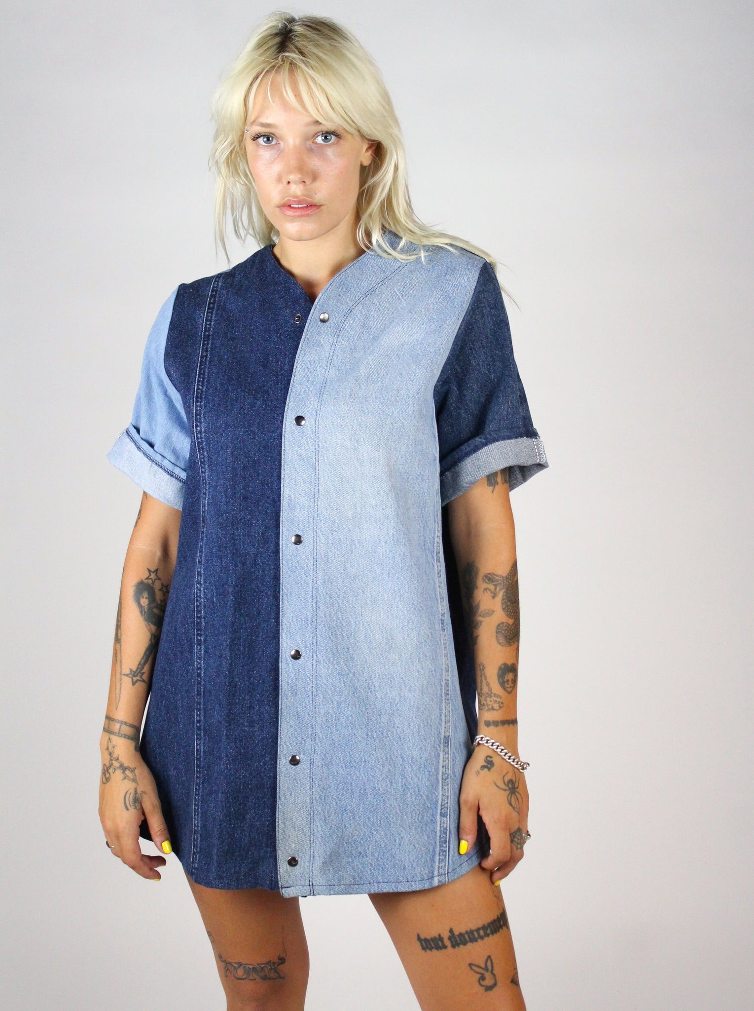 THE DENIM BASEBALL TEE