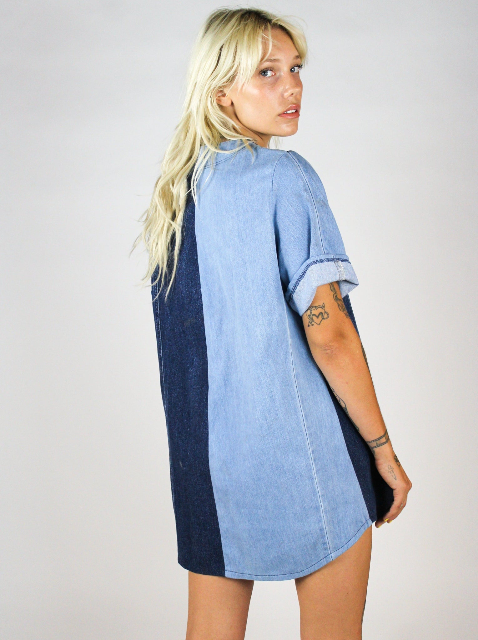 THE DENIM BASEBALL TEE