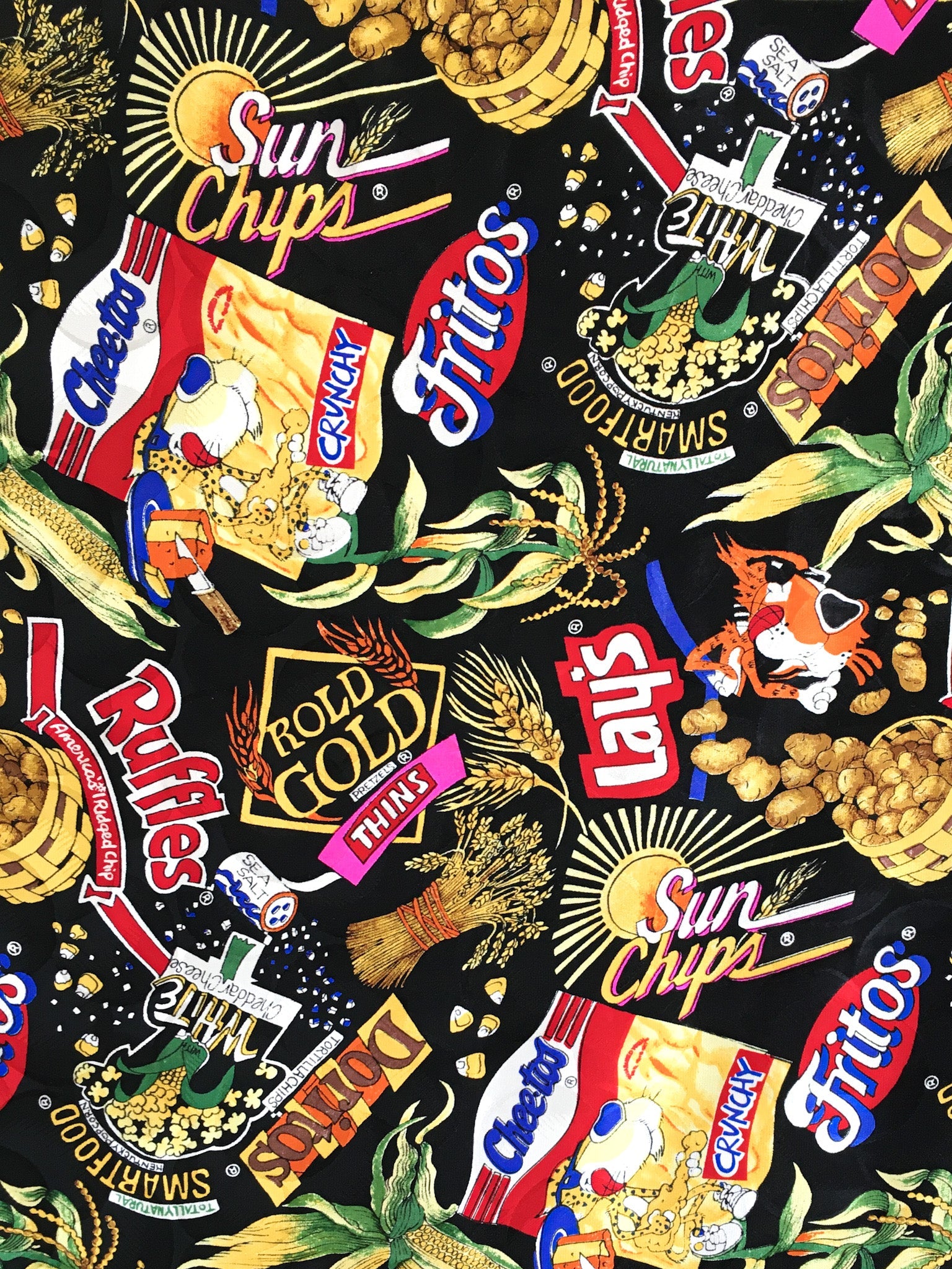 1992 Nicole Miller Snacks Scarf