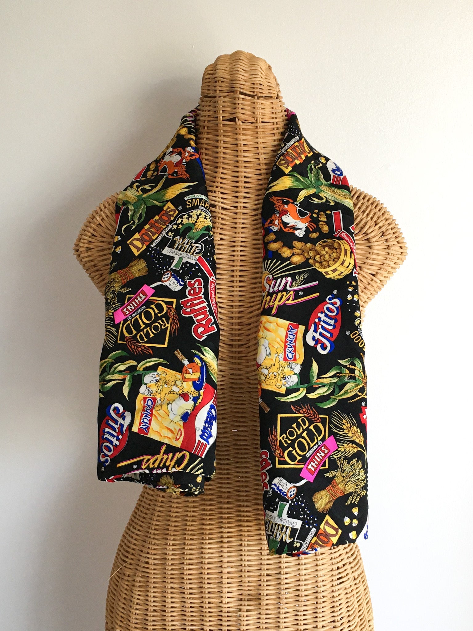 1992 Nicole Miller Snacks Scarf